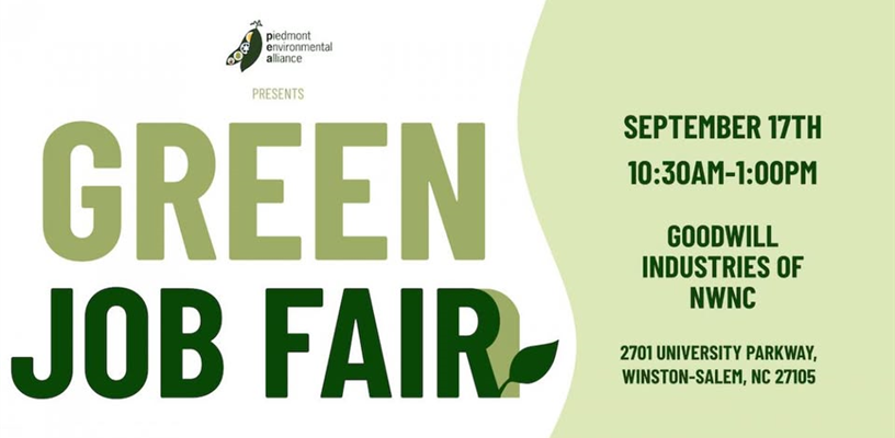 Green Job Fair will be held Sept. 17
