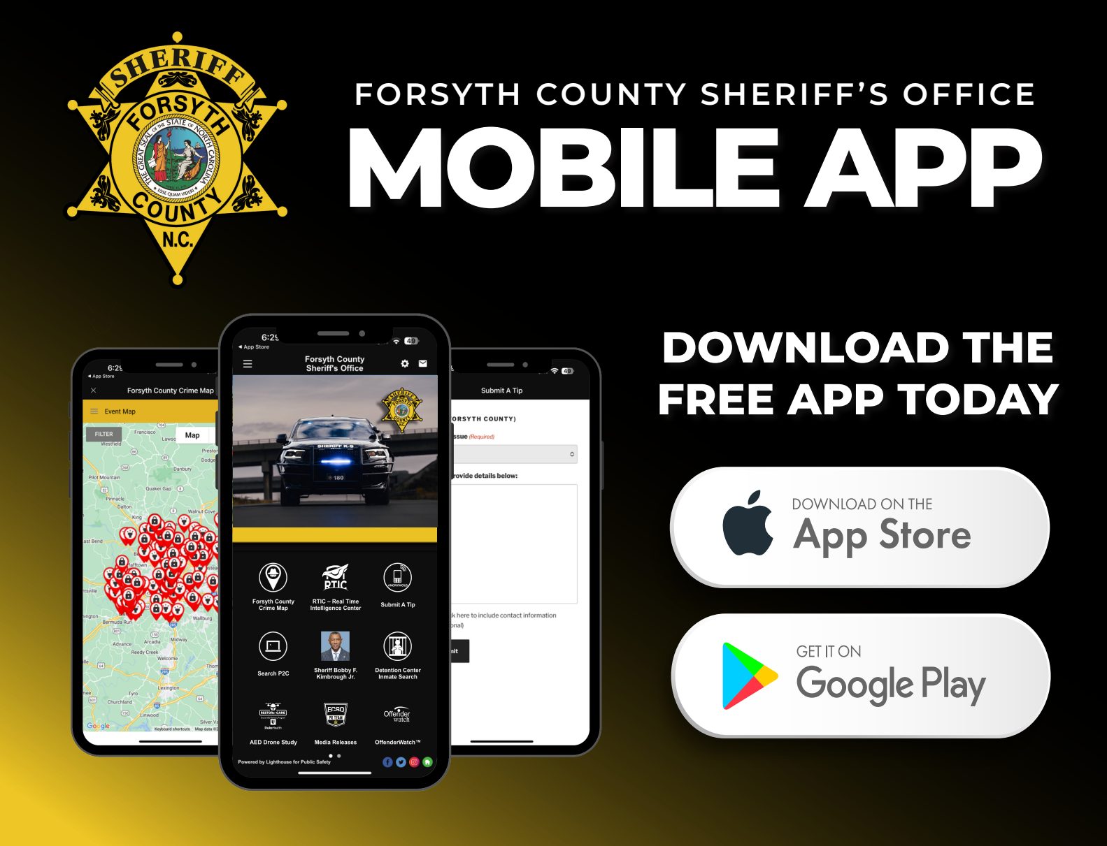 Forsyth County Sheriff's Office Mobile App